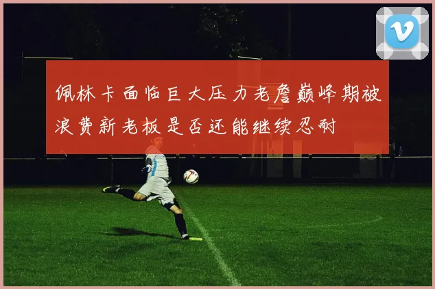 佩林卡面临巨大压力老詹巅峰期被浪费新老板是否还能继续忍耐